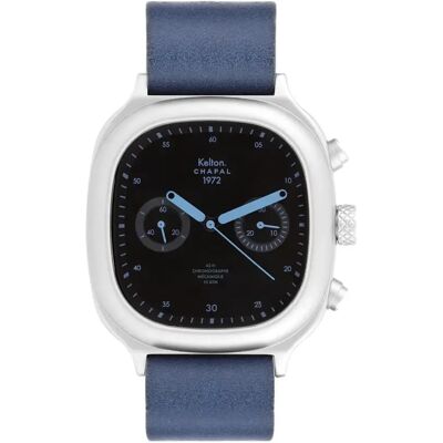 Montre Kelton x Chapal Chronographe 1972 Bleu 40 mm - Publicité Montre Kelton x Chapal Chronographe 1972 Bleu 40 mm - Publicité