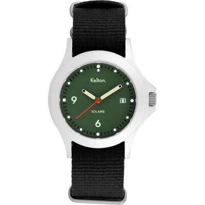 Montre Kelton Solaire Soleil Vert 38 mm - Publicité Montre Kelton Solaire Soleil Vert 38 mm - Publicité