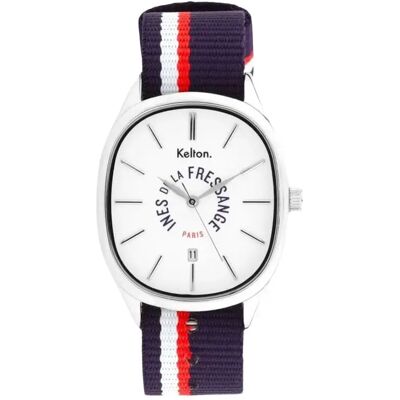 Montre Colorama Sport Kelton x Ines de la Fressange Paris Argenté 40 mm - Publicité Montre Colorama Sport Kelton x Ines de la Fressange Paris Argenté 40 mm - Publicité