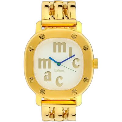 Montre femme Kelton X Micmac - Tictac Doré 36 mm - Publicité Montre femme Kelton X Micmac - Tictac Doré 36 mm - Publicité