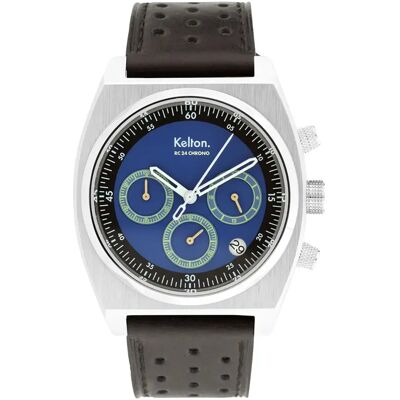 Montre chrono méca-quartz Kelton RC 24 Bleu TU - Publicité Montre chrono méca-quartz Kelton RC 24 Bleu TU - Publicité
