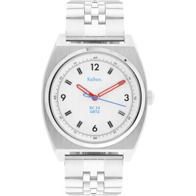 Montre Kelton RC24 Blanc 40 mm - Publicité Montre Kelton RC24 Blanc 40 mm - Publicité