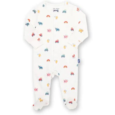 Grenouillère bébé Kite Old MacDonald Blanc 12/18 mois - Publicité Grenouillère bébé Kite Old MacDonald Blanc 12/18 mois - Publicité