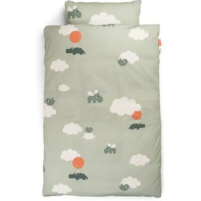 Parure de lit enfant Done by Deer Happy clouds Vert 70x80 cm / 28x35 cm - Publicité Parure de lit enfant Done by Deer Happy clouds Vert 70x80 cm / 28x35 cm - Publicité