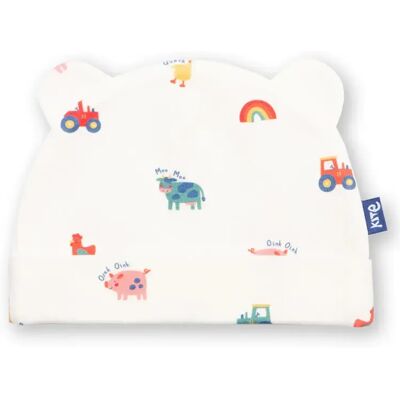Bonnet bébé Kite Old MacDonald Blanc 3/6 mois - Publicité Bonnet bébé Kite Old MacDonald Blanc 3/6 mois - Publicité