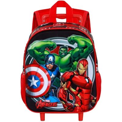 Sac trolley enfant Karactermania Marvel Avengers Almighty 3D Rouge 52x33x17 cm - Publicité Sac trolley enfant Karactermania Marvel Avengers Almighty 3D Rouge 52x33x17 cm - Publicité