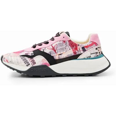 Baskets femme Desigual Jogger Digital Rose 37 - Publicité Baskets femme Desigual Jogger Digital Rose 37 - Publicité