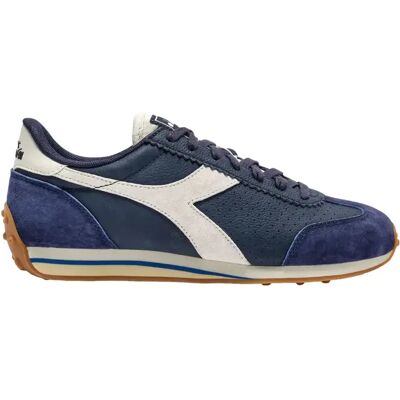Baskets cuir Diadora Rally Punched Bleu 44,5 - Publicité Baskets cuir Diadora Rally Punched Bleu 44,5 - Publicité
