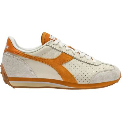 Baskets cuir Diadora Rally Punched Blanc 41 - Publicité Baskets cuir Diadora Rally Punched Blanc 41 - Publicité