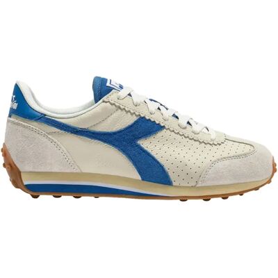 Baskets cuir Diadora Rally Punched Blanc 45 - Publicité Baskets cuir Diadora Rally Punched Blanc 45 - Publicité