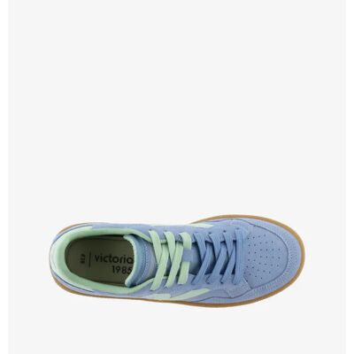 Baskets femme Victoria Smash Suede Bleu 38 - Publicité Baskets femme Victoria Smash Suede Bleu 38 - Publicité