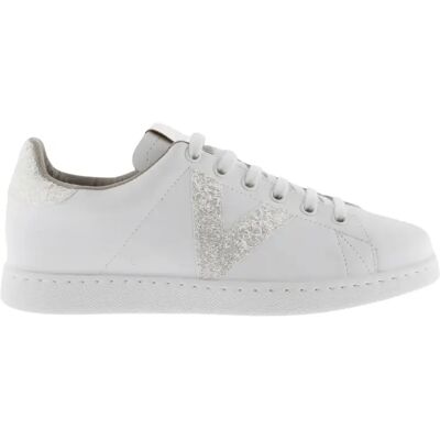 Baskets en cuir Victoria tennis glitter Blanc 39 - Publicité Baskets en cuir Victoria tennis glitter Blanc 39 - Publicité