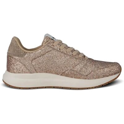 Baskets femme Woden Nicoline Glitter Beige 36 - Publicité Baskets femme Woden Nicoline Glitter Beige 36 - Publicité