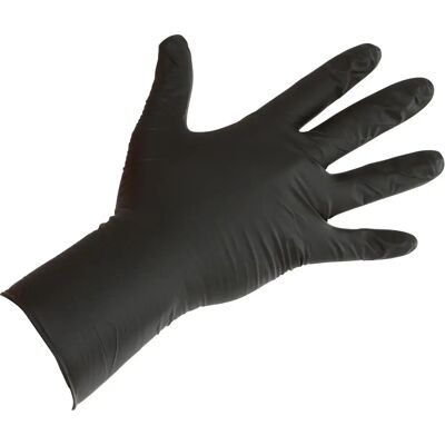Gants à usage unique Keron Nitrile (x50) Noir L - Publicité Gants à usage unique Keron Nitrile (x50) Noir L - Publicité