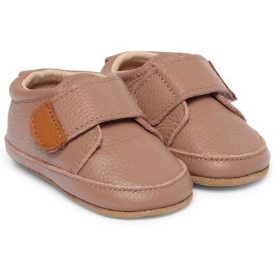 Chaussons Cuir bébé Mikk-Line Marron 0/6 mois - Publicité Chaussons Cuir bébé Mikk-Line Marron 0/6 mois - Publicité
