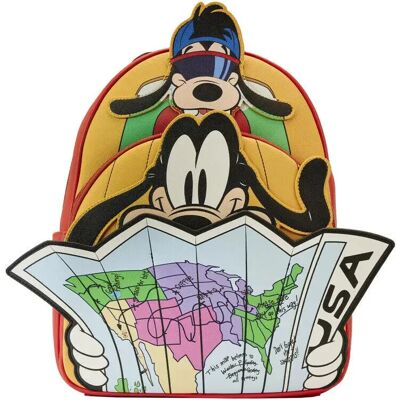 Sac à dos enfant Loungefly Disney Goofy Movie Road Trip Rouge 31,25x25,37x10 cm - Publicité Sac à dos enfant Loungefly Disney Goofy Movie Road Trip Rouge 31,25x25,37x10 cm - Publicité