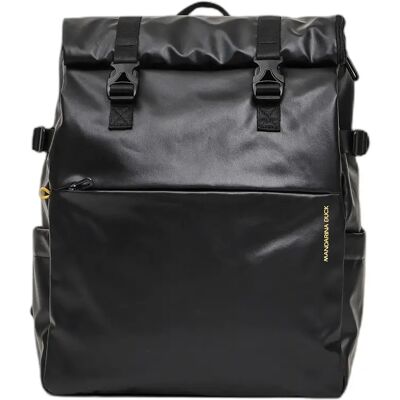 Sac à dos d'ordinateur avec rabat pliable Mandarina Duck Eco Coated Noir 45x33x14 cm - Publicité Sac à dos d'ordinateur avec rabat pliable Mandarina Duck Eco Coated Noir 45x33x14 cm - Publicité