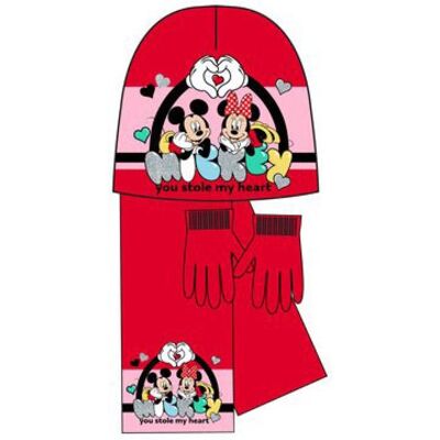 Ensemble bonnet, écharpe et gants en laine enfant Disney Rose 18x22x2 cm - Publicité Ensemble bonnet, écharpe et gants en laine enfant Disney Rose 18x22x2 cm - Publicité
