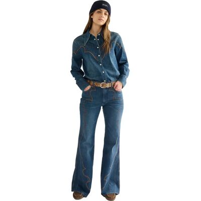 Bonnet en laine Wrangler Bleu TU - Publicité Bonnet en laine Wrangler Bleu TU - Publicité