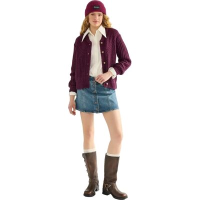 Bonnet en laine Wrangler Violet TU - Publicité Bonnet en laine Wrangler Violet TU - Publicité