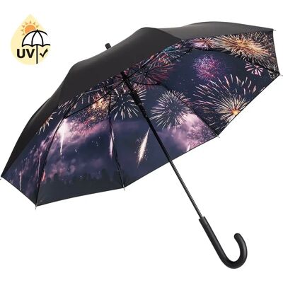 Parapluie classique à ouverture automatique Fare Impressions Noir 105 cm - Publicité Parapluie classique à ouverture automatique Fare Impressions Noir 105 cm - Publicité