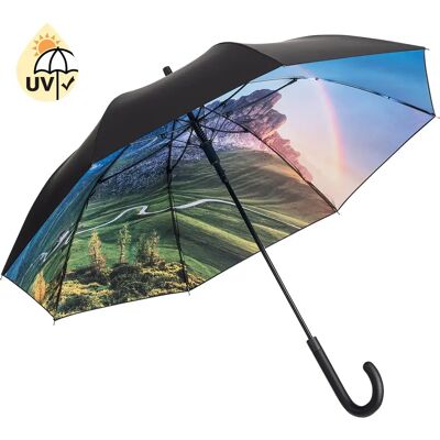 Parapluie classique à ouverture automatique Fare Impressions Noir 105 cm - Publicité Parapluie classique à ouverture automatique Fare Impressions Noir 105 cm - Publicité