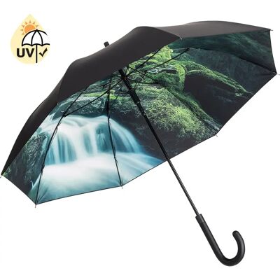 Parapluie classique à ouverture automatique Fare Impressions Noir 105 cm - Publicité Parapluie classique à ouverture automatique Fare Impressions Noir 105 cm - Publicité