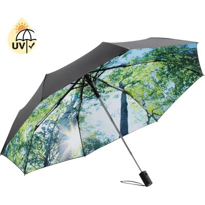 Parapluie de poche à ouverture automatique Fare Impressions Noir 100 cm - Publicité Parapluie de poche à ouverture automatique Fare Impressions Noir 100 cm - Publicité