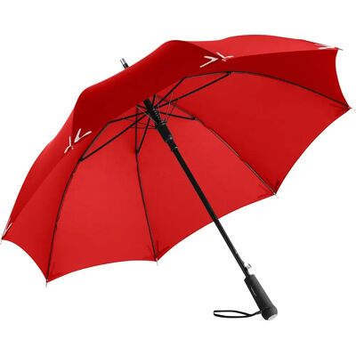 Parapluie classique à ouverture automatique Fare Safebrella LED Rouge 105 cm - Publicité Parapluie classique à ouverture automatique Fare Safebrella LED Rouge 105 cm - Publicité