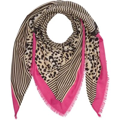 Foulard à imprimé léopard femme s.Oliver Beige TU - Publicité Foulard à imprimé léopard femme s.Oliver Beige TU - Publicité