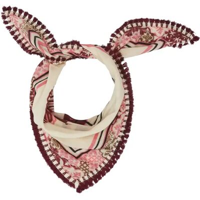 Foulard carré avec imprimé graphique et bordure décorative femme s.Oliver Rouge TU - Publicité Foulard carré avec imprimé graphique et bordure décorative femme s.Oliver Rouge TU - Publicité