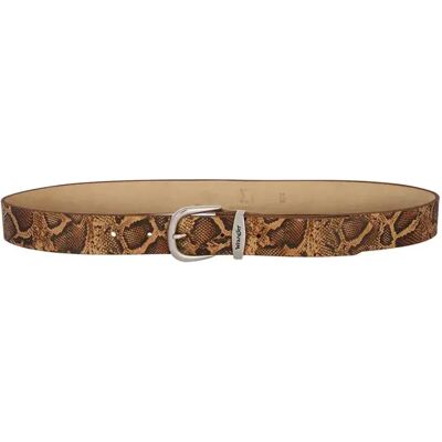 Ceinture Wrangler Snake Marron 90 cm - Publicité Ceinture Wrangler Snake Marron 90 cm - Publicité