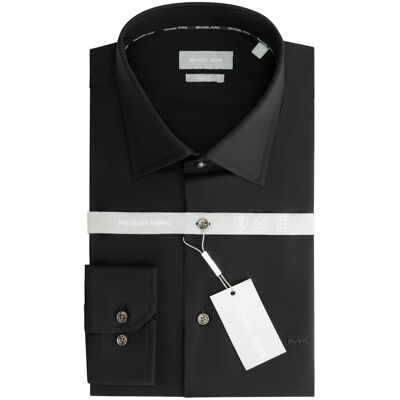 Chemise Michael Kors 2ply Stretch Twill Slim Fit Noir 37 - Publicité Chemise Michael Kors 2ply Stretch Twill Slim Fit Noir 37 - Publicité