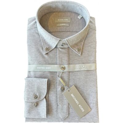 Chemise slim Michael Kors Polo Camicia Gris 37 - Publicité Chemise slim Michael Kors Polo Camicia Gris 37 - Publicité
