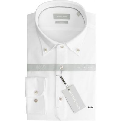 Chemise slim Michael Kors Polo Camicia Blanc 37 - Publicité Chemise slim Michael Kors Polo Camicia Blanc 37 - Publicité