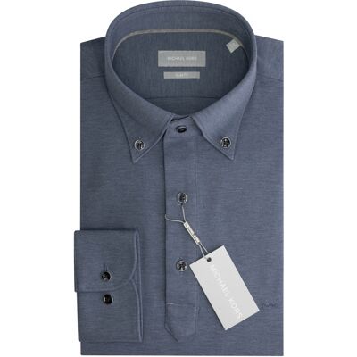 Chemise slim Michael Kors Polo Camicia Bleu 37 - Publicité Chemise slim Michael Kors Polo Camicia Bleu 37 - Publicité