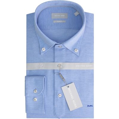 Chemise slim Michael Kors Polo Camicia Bleu 45 - Publicité Chemise slim Michael Kors Polo Camicia Bleu 45 - Publicité