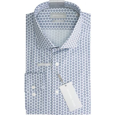 Chemise Imprimée slim Michael Kors Modern Bleu 38 - Publicité Chemise Imprimée slim Michael Kors Modern Bleu 38 - Publicité
