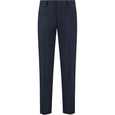 Pantalon de costume structuré à carreaux Michael Kors Glenn Bleu 27 - Publicité Pantalon de costume structuré à carreaux Michael Kors Glenn Bleu 27 - Publicité