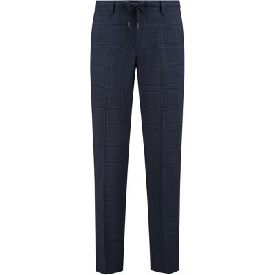 Pantalon de costume structuré à carreaux Michael Kors Glenn Bleu 24 - Publicité Pantalon de costume structuré à carreaux Michael Kors Glenn Bleu 24 - Publicité
