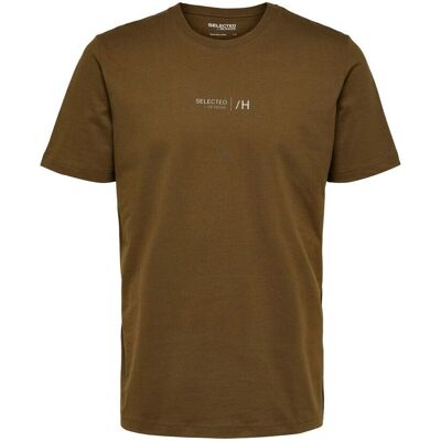 T-shirt Selected Boris Print Vert M - Publicité T-shirt Selected Boris Print Vert M - Publicité
