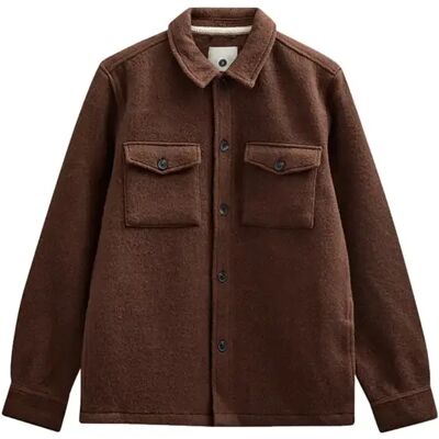 Surchemise en laine bouillie Anerkjendt Oscar Beige L - Publicité Surchemise en laine bouillie Anerkjendt Oscar Beige L - Publicité