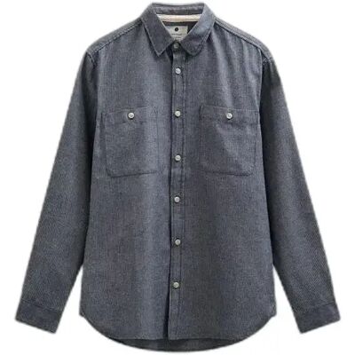 Chemise manches longues petité rayée Anerkjendt Leif Bleu S - Publicité Chemise manches longues petité rayée Anerkjendt Leif Bleu S - Publicité