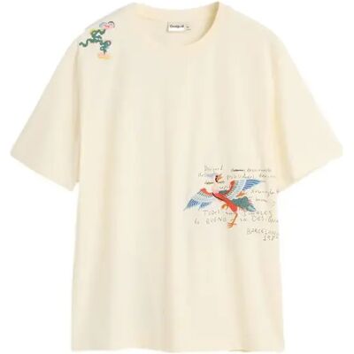 T-shirt Desigual Japan Colibrí Beige XL - Publicité T-shirt Desigual Japan Colibrí Beige XL - Publicité