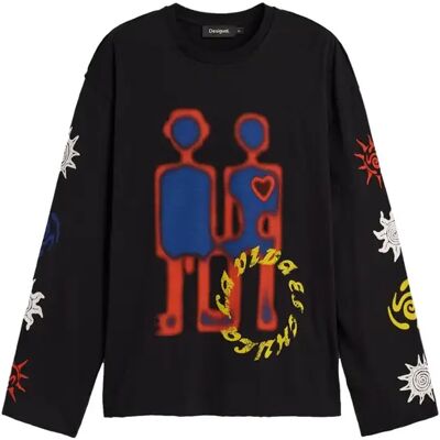 T-shirt Desigual Robots Dark Noir M - Publicité T-shirt Desigual Robots Dark Noir M - Publicité