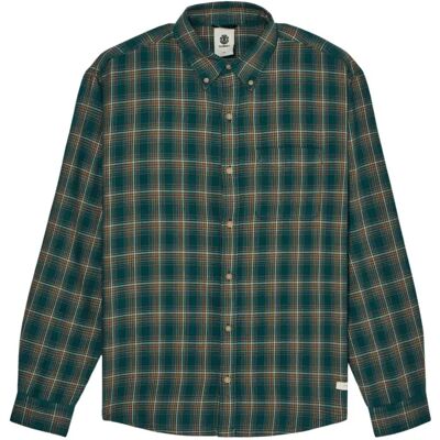 Chemise manches longues Element Regular Flannel Vert XS - Publicité Chemise manches longues Element Regular Flannel Vert XS - Publicité