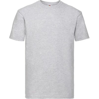 T-shirt Fruit of the Loom Super Premium Gris 3XL - Publicité T-shirt Fruit of the Loom Super Premium Gris 3XL - Publicité