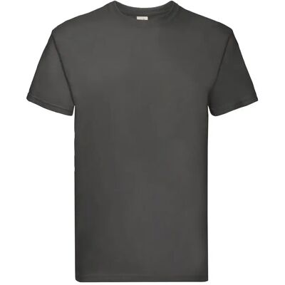 T-shirt Fruit of the Loom Super Premium Gris M - Publicité T-shirt Fruit of the Loom Super Premium Gris M - Publicité