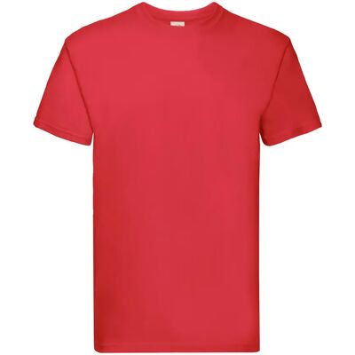T-shirt Fruit of the Loom Super Premium Rouge 3XL - Publicité T-shirt Fruit of the Loom Super Premium Rouge 3XL - Publicité