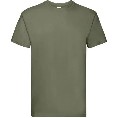 T-shirt Fruit of the Loom Super Premium Vert 3XL - Publicité T-shirt Fruit of the Loom Super Premium Vert 3XL - Publicité